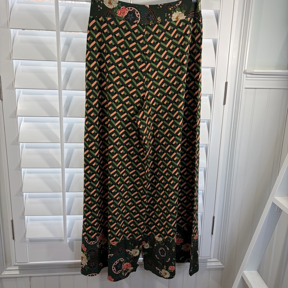 NWT Farm Rio For Anthropologie Amie Knit Wide-Leg Palazzo Pants - Picture 7 of 11